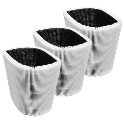 3 FILTRI HEPA per Blueair Blue Pure 411 411+ & MINI Purificatore d'Aria Pieghevole Filtro Componenti Compositi a Carbone Attivo
