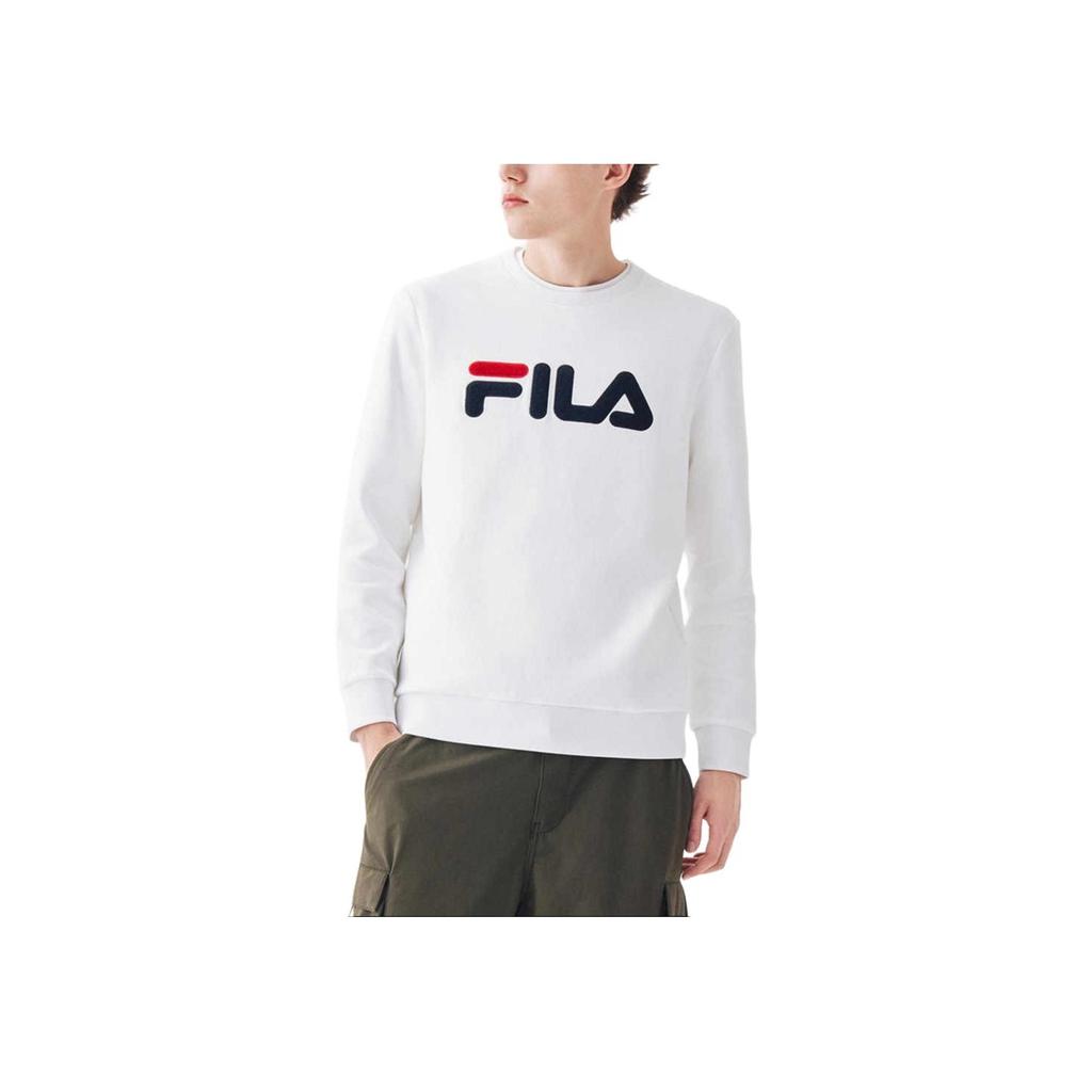 New FILA Sweatshirt Men's Standard White F51M418298A-WT