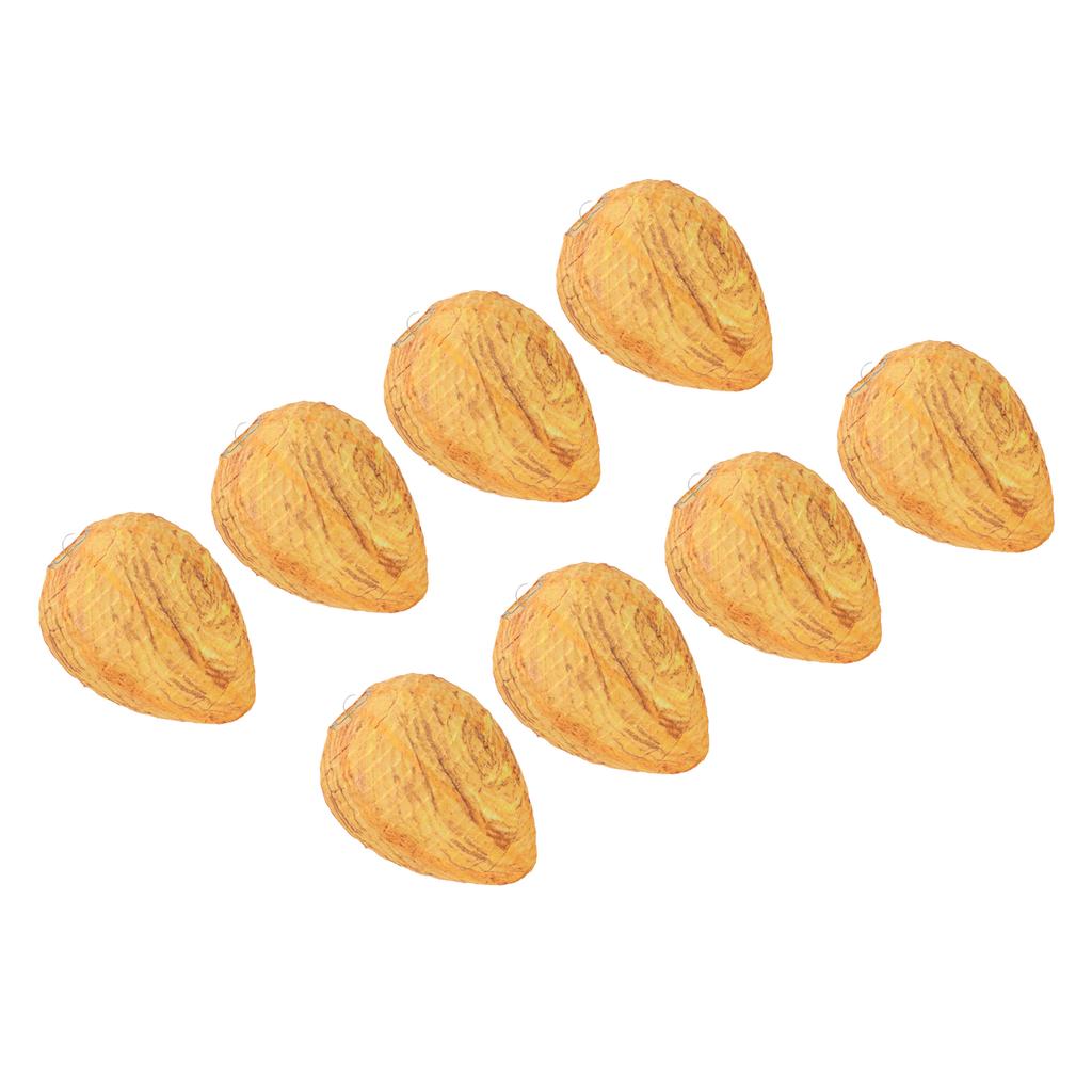 8er-Pack Wespennest-Attrappe Effektive Abschreckung Hängende Falsche Wespenabwehr Hornissennest für Hinterhof