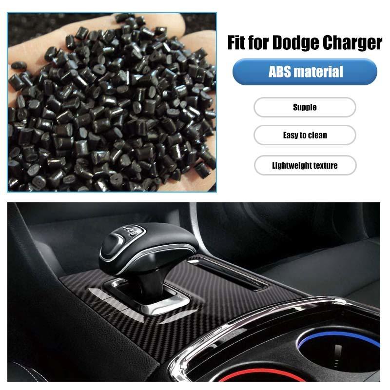  ABS Interior Electronic Gear Shift Panel Decoration Protective Cover Sticker Fit For Dodge Charger 2011-2014 Interior Accessories