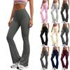 Módne Dámske Sexy Joga Nohavice Vysoký Pás Krížové Široké Nohavice Farebné Cvičebné Joga Nohavice