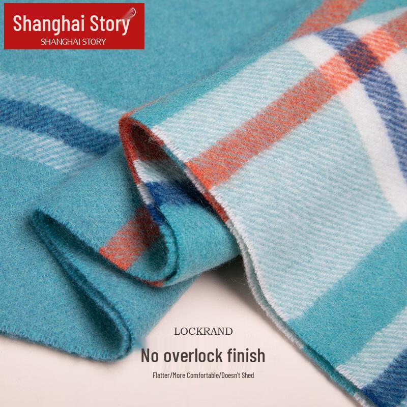 Shanghai Story Cashmere Plaid Scarf