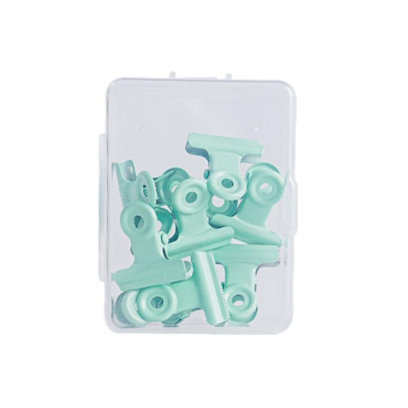 Premium Colorful Round-Head Metal Paper Clips Box