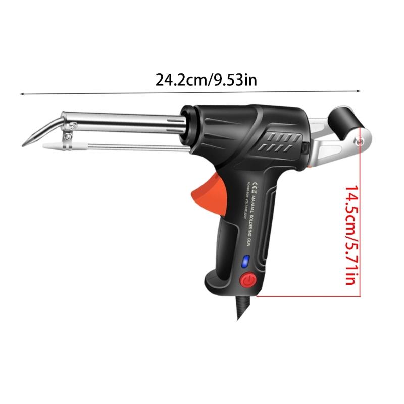 Professional External Heating Tin Soldering Iron Set Includes AntiSlip Base Thermal Shield For Electronics Repair