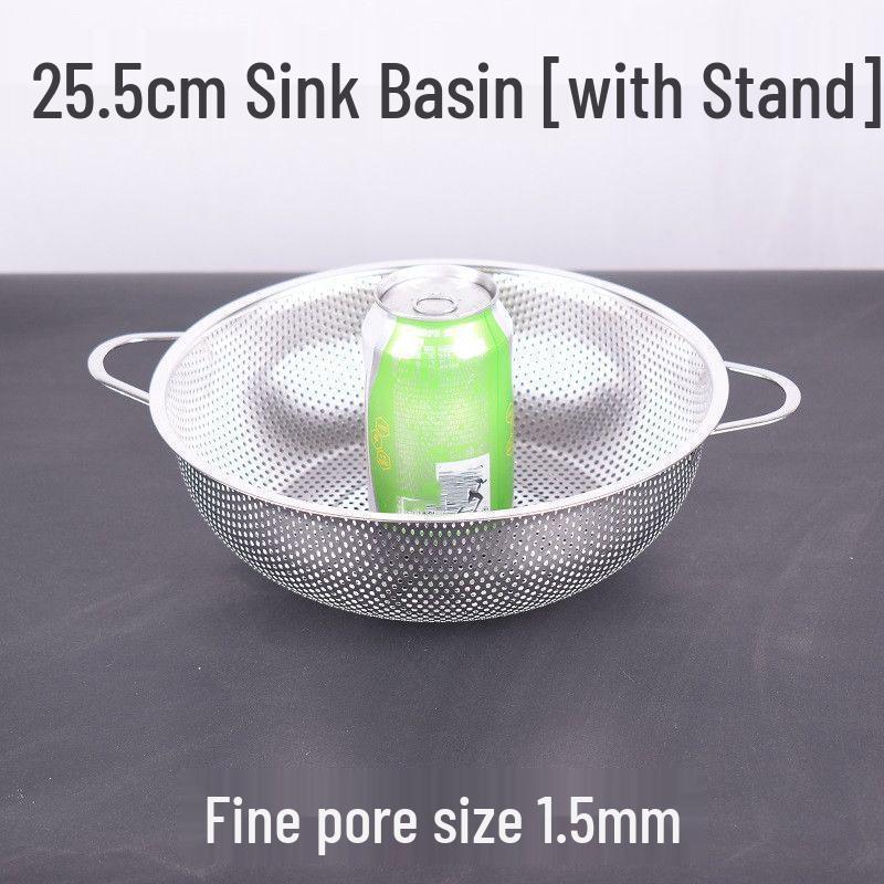 Stainless Steel Sink Drain & Vegetable Washing Basket
