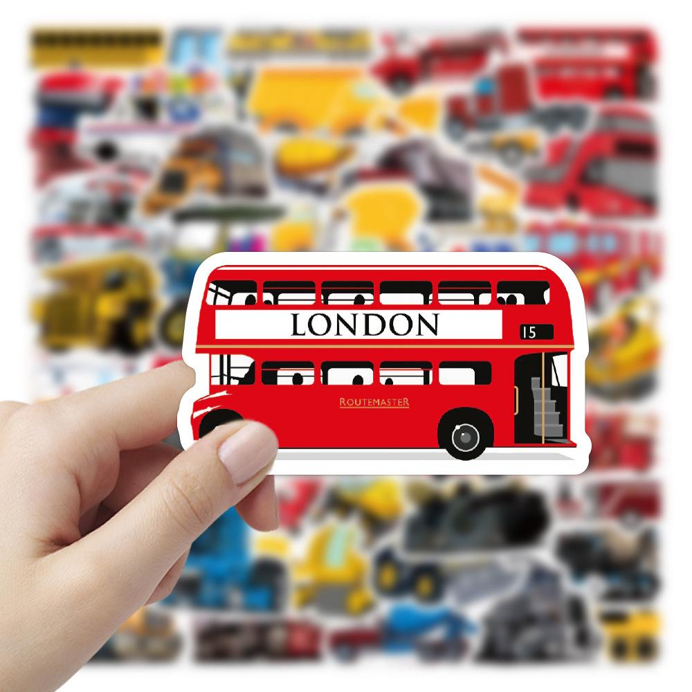 50 sheets of new cartoon mixed kids stickers car fridge notebook thermos cup decorated waterproof stickers