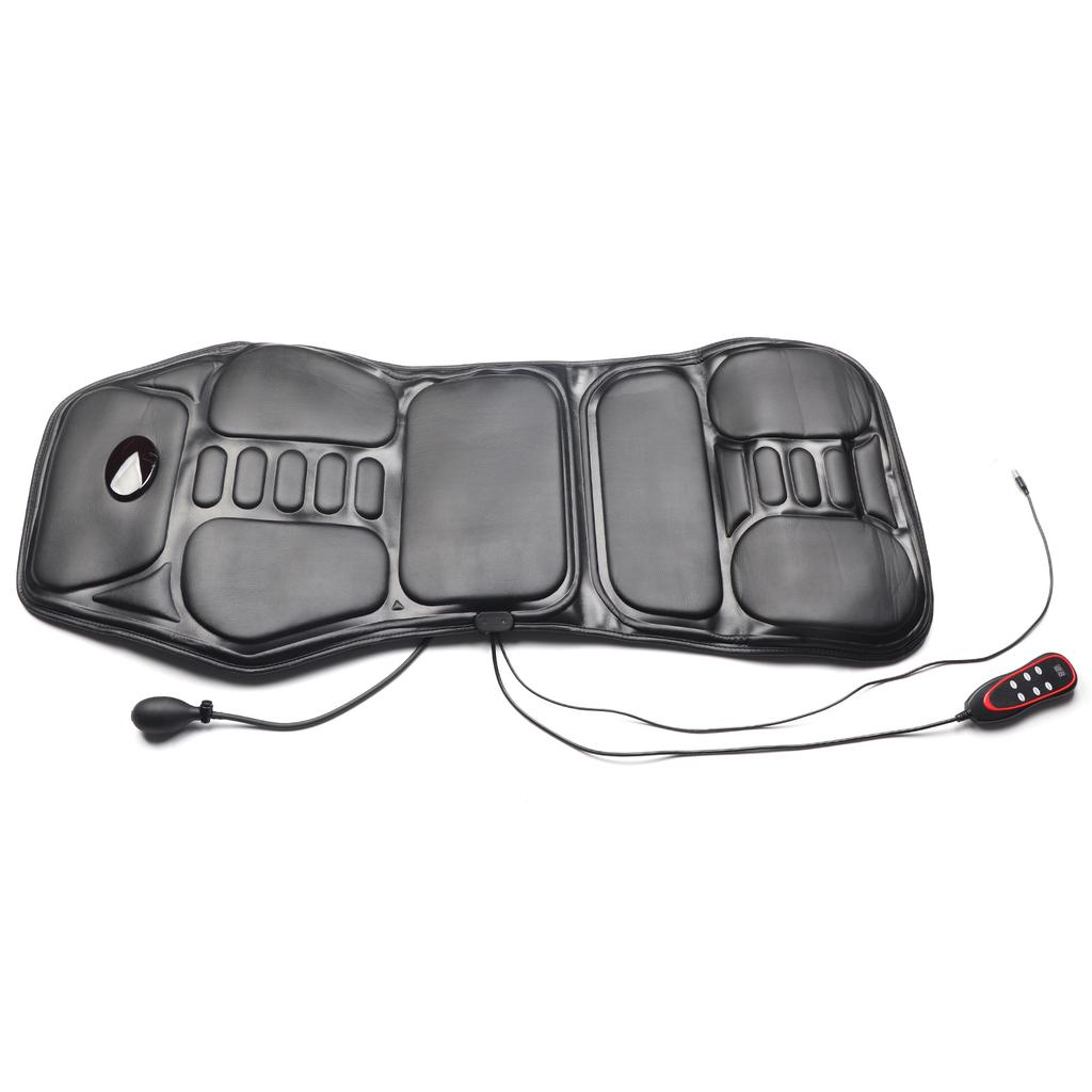 Sitzmassagekissen mit Wärme Müdigkeit Stressabbau 9 Modi USB PU-Leder Gasbeutel Kneten Rücken