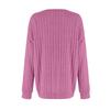 Women Long Sleeve V Neck Pullover Sweater Lightweight Ribbed Knit Top Casual Loose Fit Pullover Shirt for Everyday Wear