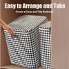 A Set Of 3pcs Extra-Large Thickened Pleated Storage Bags, With A Capacity Of 50.19 Gallons/190 Liters, Foldable And Dustproof, Suitable For Storing