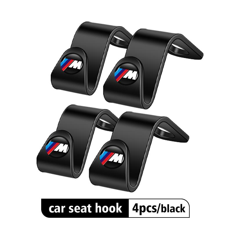 Car Rear Seat Hanging Holder Organizer Back Seat Headrest Hook For BMW Performance M E87 E30 E46 E28 F35 G20 E93 F20 X3 X NTP2