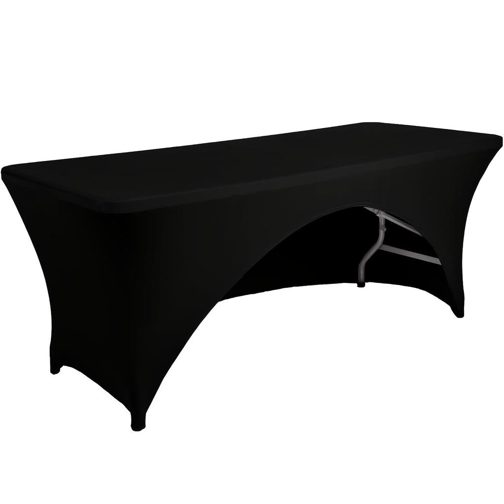 1pc Full Coverage Elastic Tablecloth, Washable Wrinkle-Resistant Polyester, Suitable for Parties, Weddings, Banquets, New Year's Eve