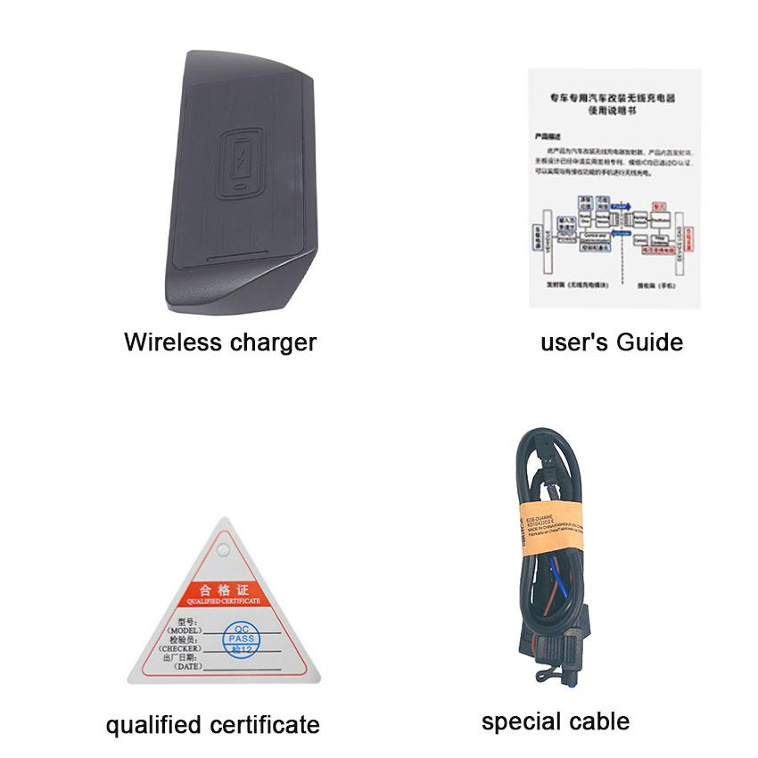 

Автомобильное индукционное зарядное устройство мощностью 15 Вт для Jeep Renegade 2018, беспроводное зарядное устройство, специальная встроенная панель для быстрой зарядки телефона QI, автомобильные аксессуары