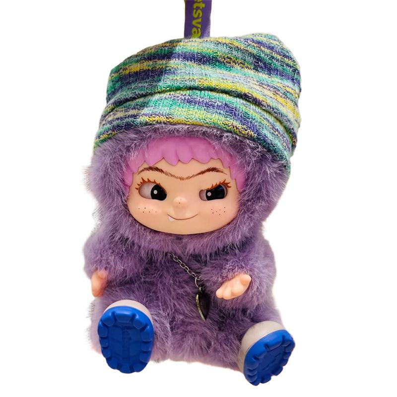 Wakuku V2 Fox and Bunny Trick Or Treat Series Plush Vinyl Blind Box Keychain Pendant Mystery Box Surprise Collectible Toy Gifts