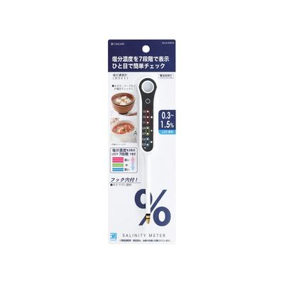 Pearl Metal Salt Concentration Meter, Digital, for Measuring Salt Content In Miso Soup, Etc., White, HAKARI D-6604