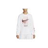 Nike T Shirts Men's White Crew Neck Moderate Straight Fit DR8075-100