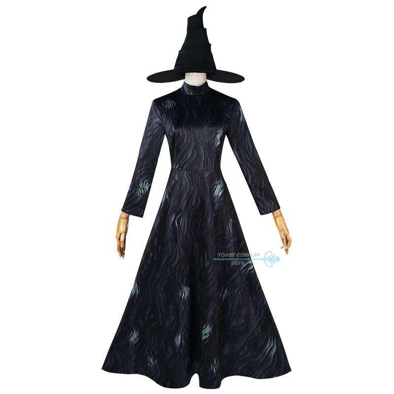Kostium Cosplay Wicked Glinda Strój Wicked Elphaba Kobiety Różowa Sukienka Elphaba Halloween Karnawał Party Stroje Garnitur Mundur