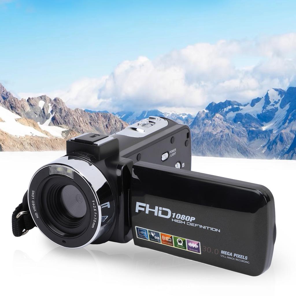 Cameră video Ecran de rotație IPS color de 3 inchi 1080P 30FPS 30MP 18X Zoom digital Telecomandă Camco