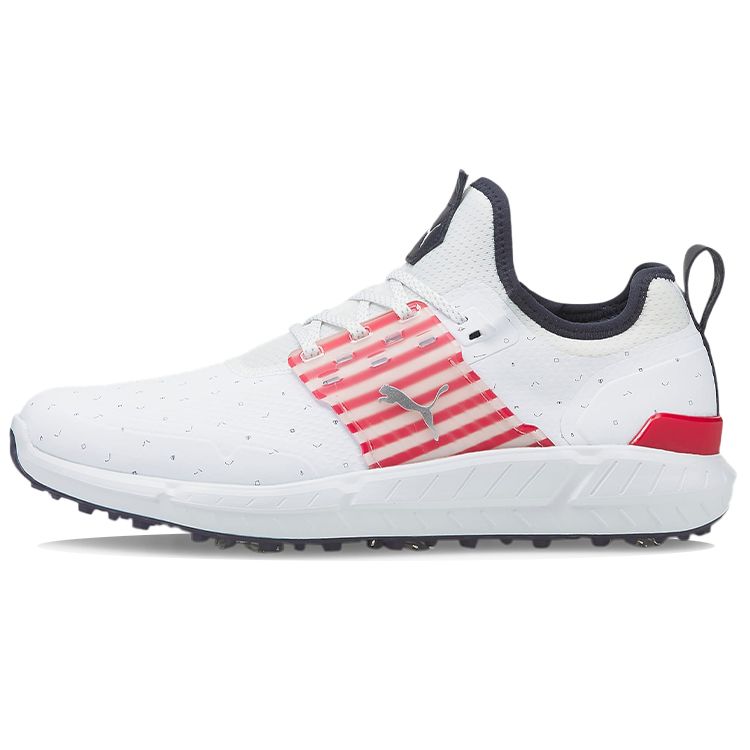 

Puma Ignite Articulate Love Golf H8 Кроссовки для гольфа с мягкими шипами с низким верхом Мужские кроссовки Белые Красные Черные 376415-01 43