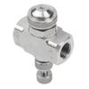 304 Stainless Steel Air Atomizing Nozzle for Low Pressure Misting Applications Cone Shape Spray Tip with Adjustable Back Needle