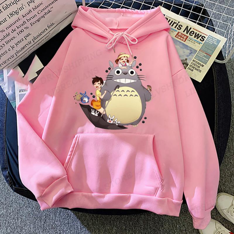 Japanese Anime Totoro Hoodie Unisex Fashion Hoodie Women Sweats Spirited Away Hoodies Boy Coats Graphics Unisex's Hoodie Sweatshirt