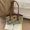 College-style Patterned Bag, Casual Single-shoulder Bag, Women's High-end Commuting Large-capacity Tote Bag