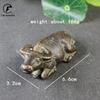 Antique Bronze Sleeping Cattle Statue Tea Pets Desktop Ornaments Solid Copper Bull Figure Home Decoration Pendant Decor