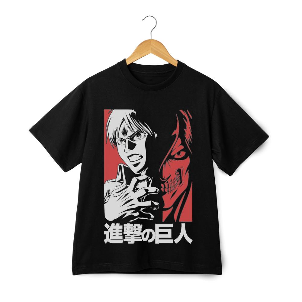 

Унисекс футболка аниме «Атака титанов» - футболка с крутым дизайном и графикой японской манги 4XL