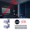 New LED Digital Alarm Clock Table Watch Electronic Desktop Clocks USB Wake Up FM Radio Time Projector Snooze Function
