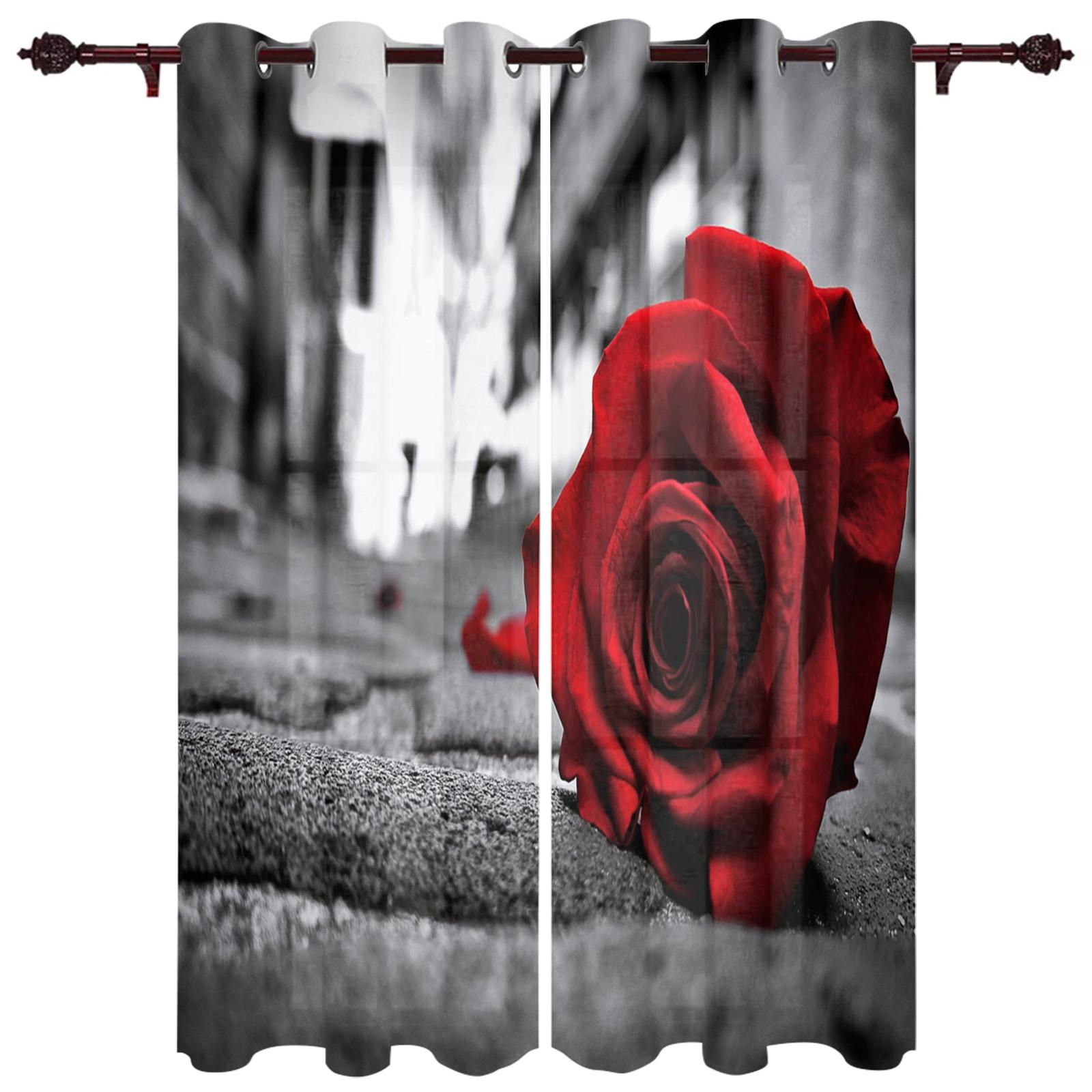 Роза Цветок Деревянная Доска Современные Шторы Для Окна Гостиной Спальни Шторы Жалюзи — фото 8