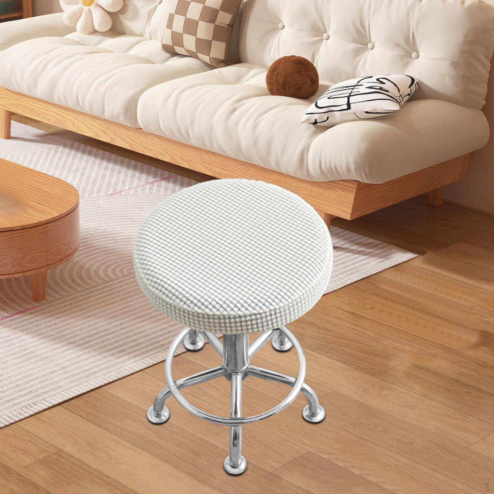 Bar Stool Cover Cushions Replacements Covers Slipcover for Home Barstool White 641₽