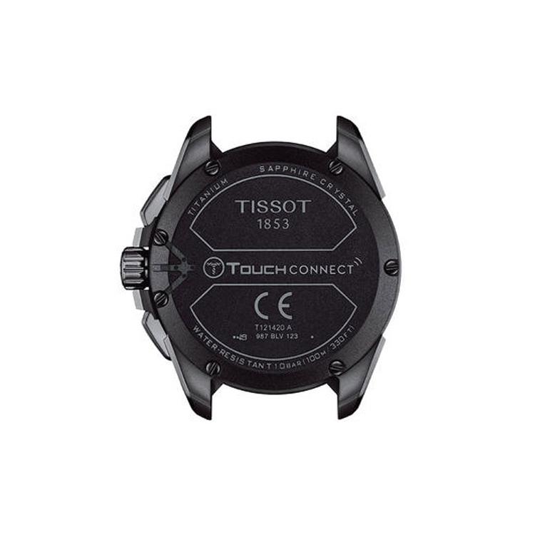 TISSOT T SPORT Collection Quartz Movement Men's Watches Watch 47.5mm Black Dial Ceramic Watch Case Rubber Strap T121.420.47.051.04