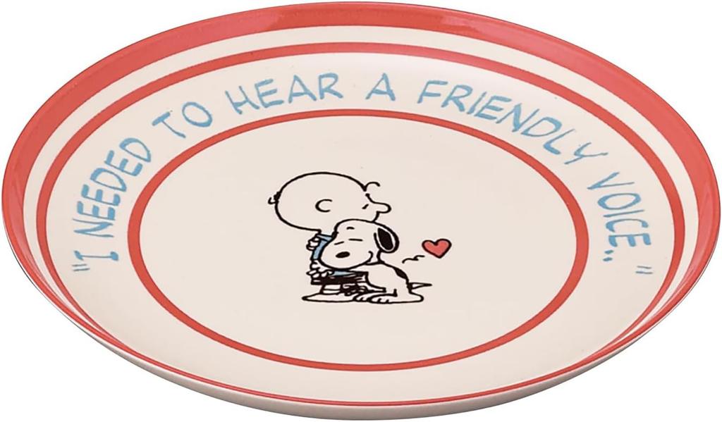 PEANUTS Snoopy Trio Plate Set large serving pasta diameter x 2cm Mino Yamaka Made in Recycled Tableware for SDG Initiatives (3 plates, plates, plates,