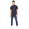 Crosshatch Mens Telepart Quarter Zip Polo Shirt