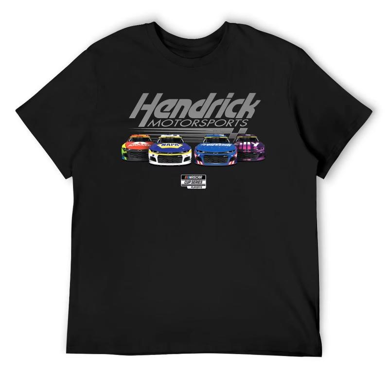 Hendrik Racing Sports print T-shirt for Summer and autumn 2025 loose and trendy men s and women s sport tops S