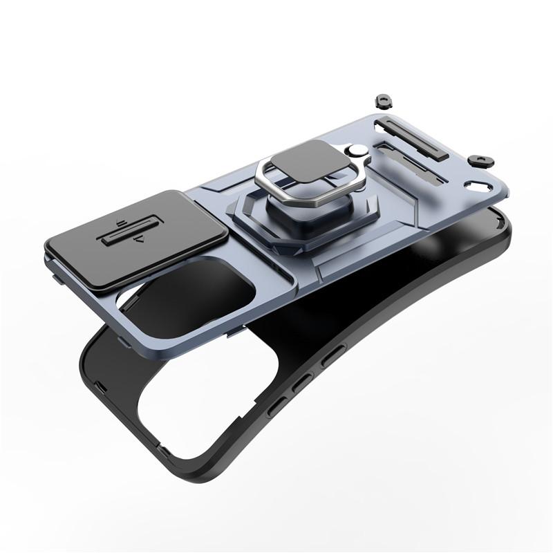 For OPPO Reno13 Case OPPO Reno13 Pro Cover Slide Camera Protector Bumper Ring Holder Protective Phone Cases On Reno 13 Pro Funda