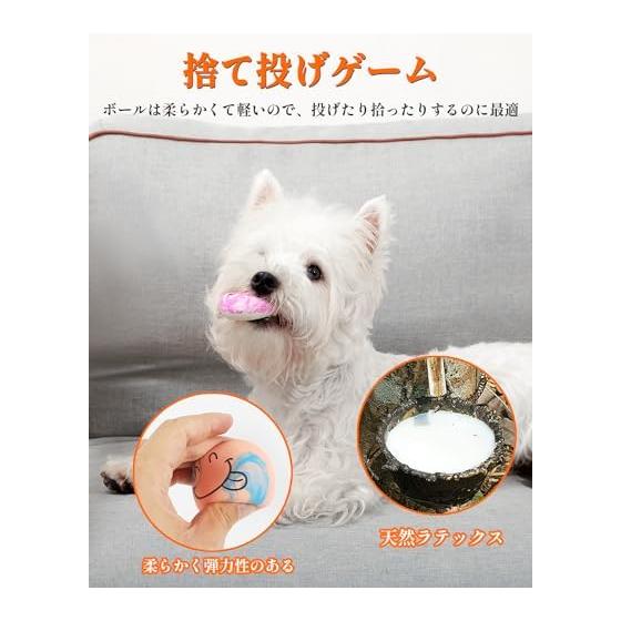 SCHITEC Dog Toy Ball with Sound [Set of 6] Dog Egg Educational Toy Chew Toy Educational Toy Relieve Stress and Lack of Exercise Suitable for Small