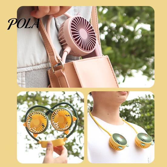 Long-Lasting Battery Life Fan Lazy Hanging Neck USB Rechargeable Portable Personal with 2-Speeds And Cooling 2-speeds Adjustable Hose Quiet