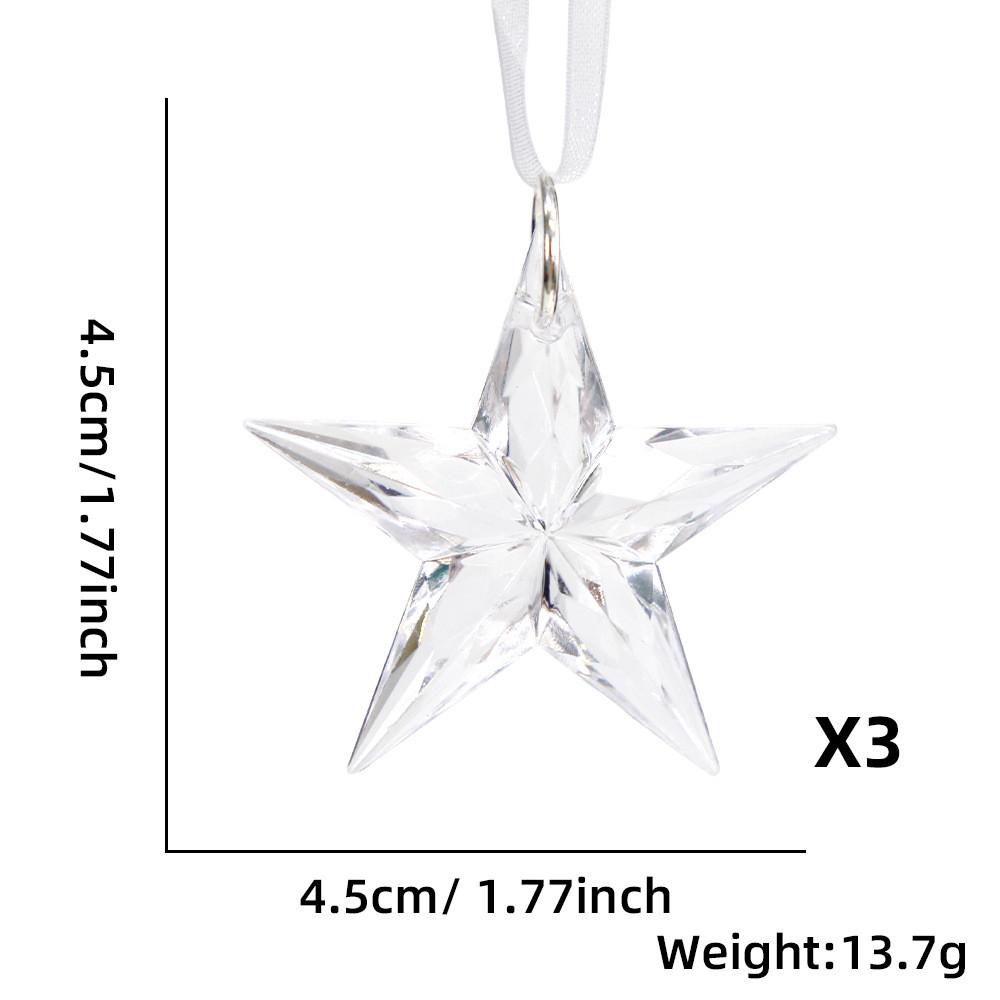 Elegant Snowflake Transparent Ornaments For Stunning Christmas Tree Decoration