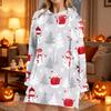 Women's Fashion Casual Long Sleeve Christmas Print Hoodie Top