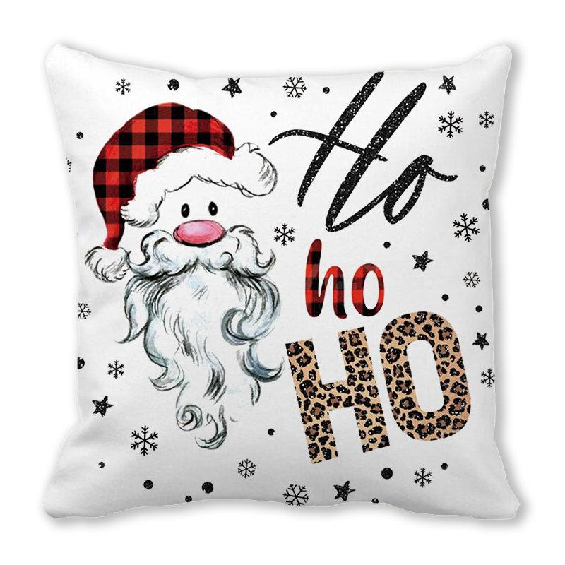 Christmas Decoration Christmas Tree Print Pattern Cushion Cover Home Living Room Sofa Decoration Pillow Pillow Cover 45x45cm