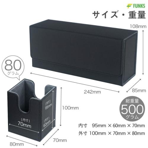 FUNKS Deck Case, 3 Magnets, Triple Sleeves, 3 Rows, 3 Decks, Trading Card Storage, Trading Card Case, 3 Rows