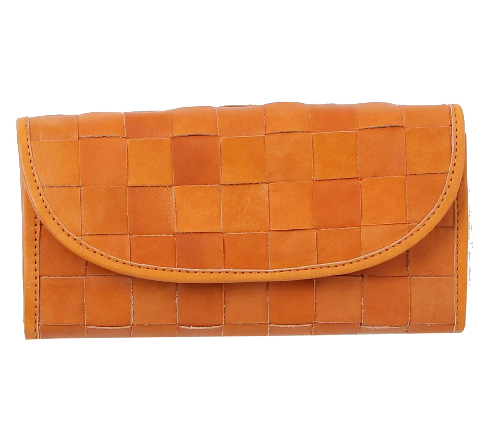 ZUCCHERO Женский длинный кошелек, большая вместимость, тонкая складка, натуральная кожа, коричневый