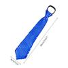 Unisex Pre-Tied Necktie with Adjustable Zipper Design Shiny Sequins Skinny Tie for Weddings Graduation Party Costume
