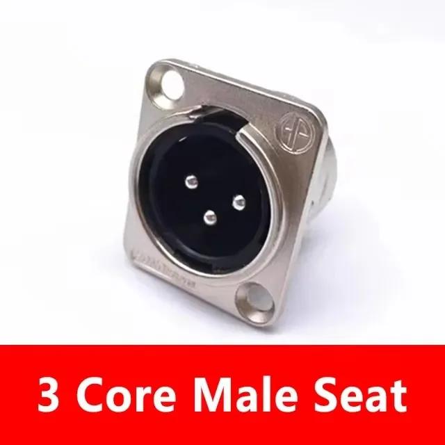 5/20/100Pcs XLR 3/4/5Pin Plug Male Female Jack XLR Socket with Copper Contact Panel Connector for Audio Microphone