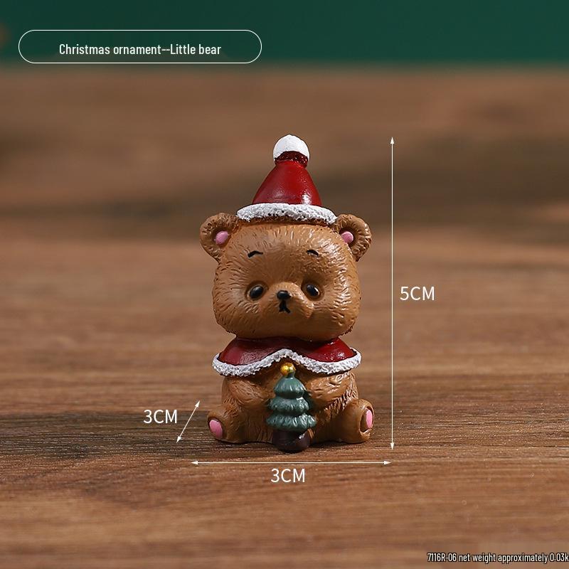 Mini Cute Animal Christmas Tree Ornaments and Santa Decorations