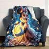 1pc, Magical Starry Night Minnie Mouse Throw Blanket - Soft and Cozy Home Decor for Room or Living Roomz012