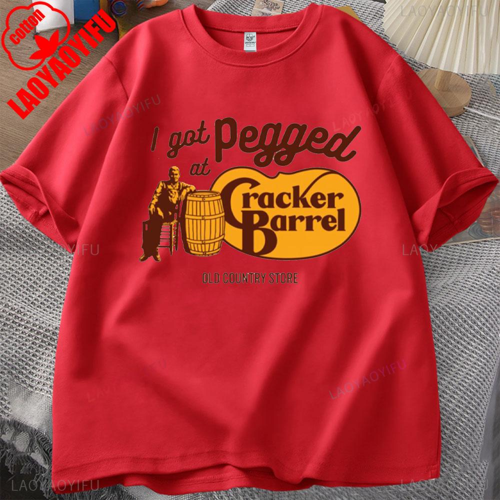 Ich wurde bei Cracker Barrel Old Country Store festgenagelt Persönlichkeits-T-Shirt Vintage Cracker Barrel T-Shirt Vintage Shirt Sarkastisches T-Shirt