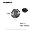 New Sunflower Men's Lapel Pin, 316L Stainless Steel Gold-plated Badge, Black Brooch for Suit Accessories, Gift for Father