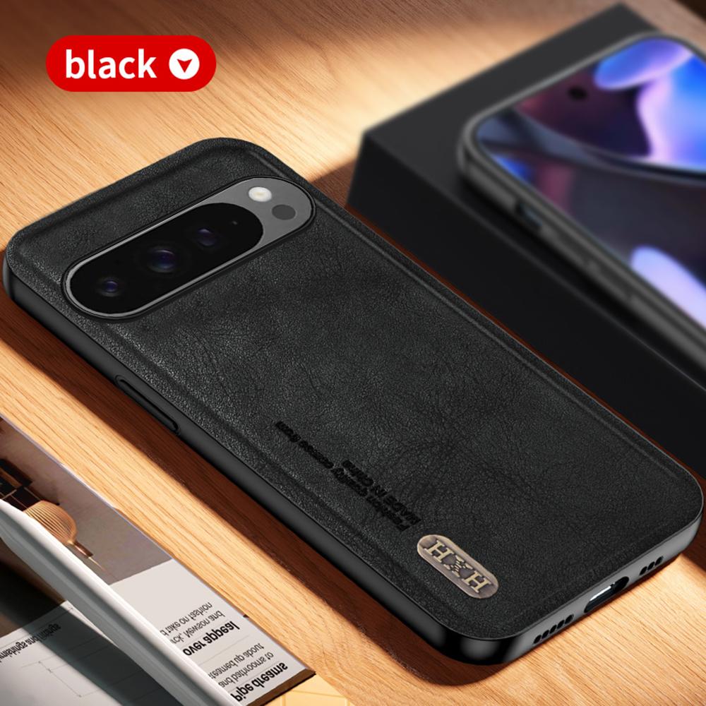 

Роскошный деловой кожаный чехол для Google Pixel 9 Pixel 9 Pro XL 9 Pro 9 Pro XL 5G матовый ретро кожаный автомобильный магнитный чехол для объектива противоударный защитный чехол For Pixel 9 Pro XL