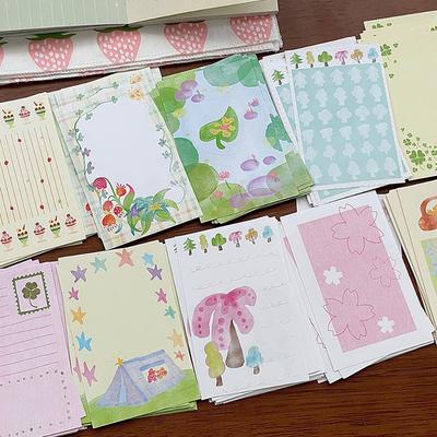 20 Sheets Cute and Colorful Notes, A7 Interior Pages Without Perforations, Student Handbook Decoration Notes, Memo Notebook